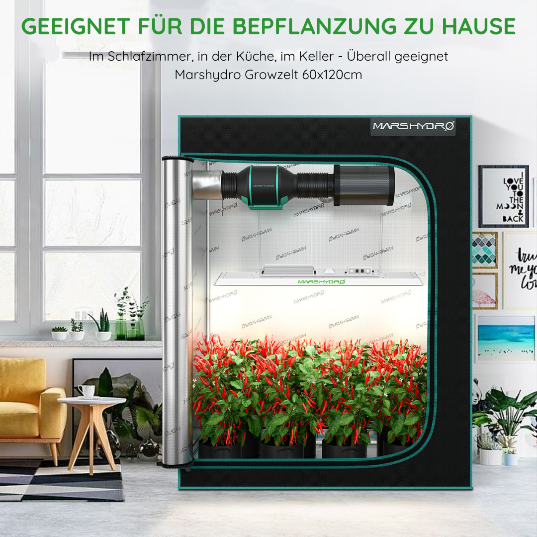 Marshydro TSL 2000 Growkomplettset - 120cm x 60cm x 180cm